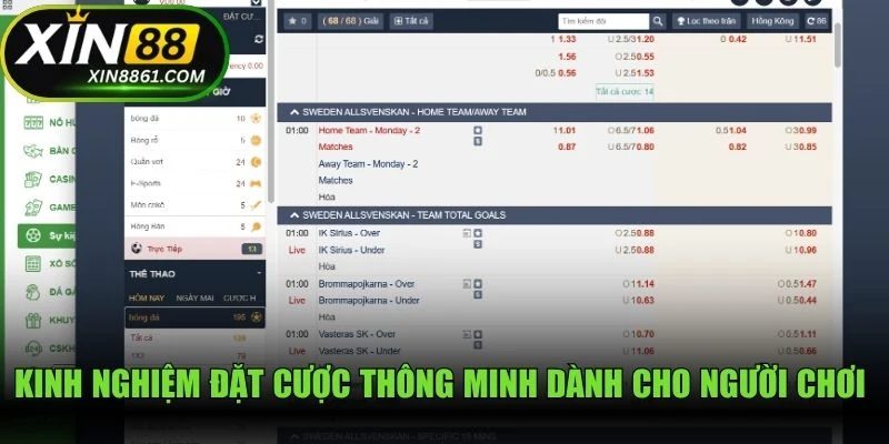 Kinh nghiệm đặt cược thông minh dành cho người chơi tại sảnh