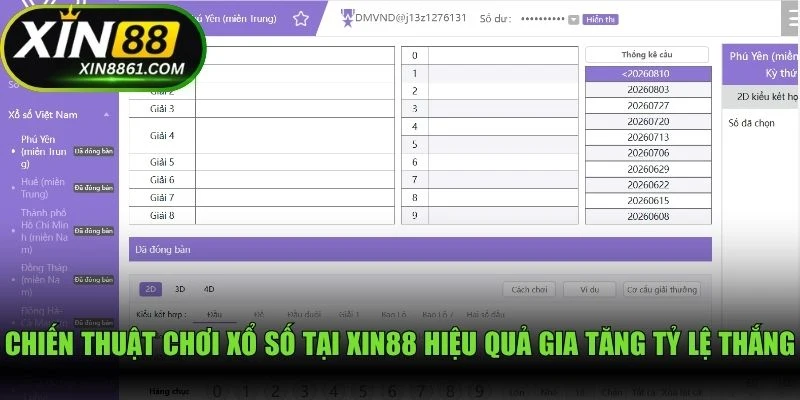 Chiến thuật chơi xổ số tại XIN88 hiệu quả gia tăng tỷ lệ thắng